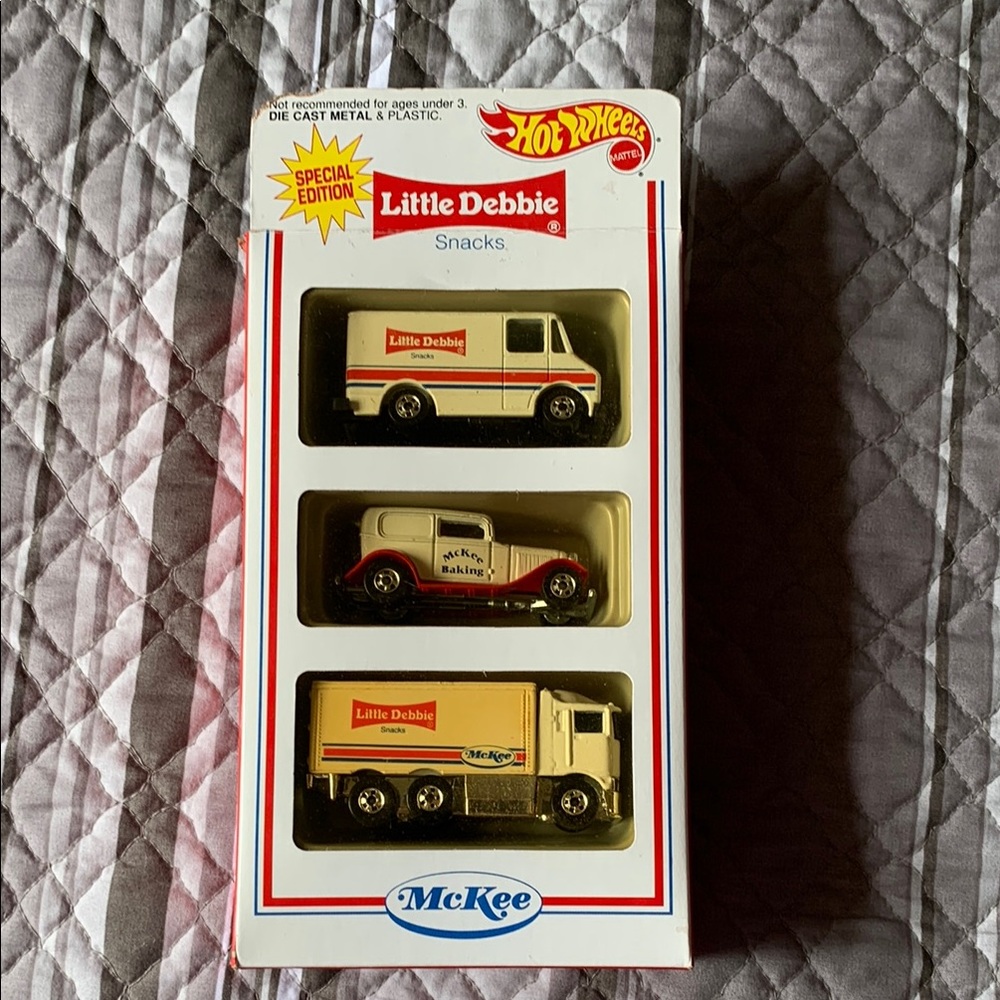Mattel Little Debbie Die Cast Toy Vehicles Set Vintage Collectible 🆕